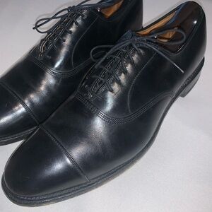 Allen Edmonds Black Leather Oxfords Park Avenue size 11 B